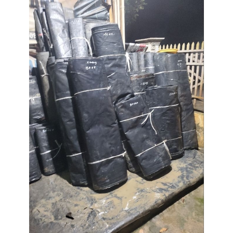 HDPE / GEMIMBRANE TEBAL 300 MICRON LEBAR 4 METER BEKAS TAMBAK LAYAK PAKAI - Gambar 2