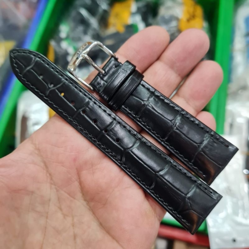 Leather watch straps with clasp clearance