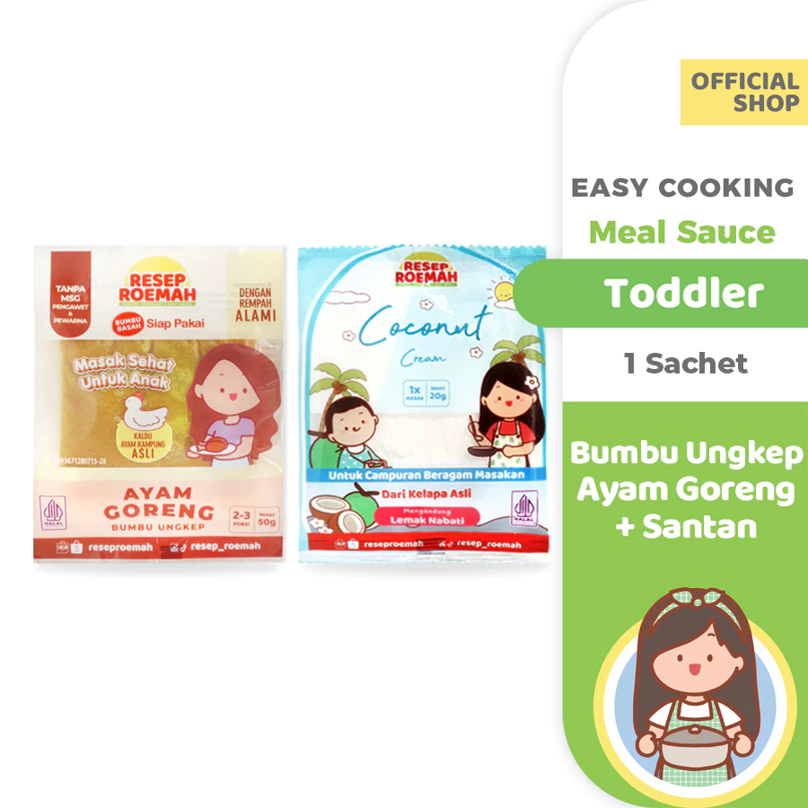 Resep Roemah Bumbu Instan Anak dengan Santan Krim Kelapa / Kids Instant Seasoning Homemade with Organic Coconut Cream / Bumbu Mpasi / No MSG - Gambar 2