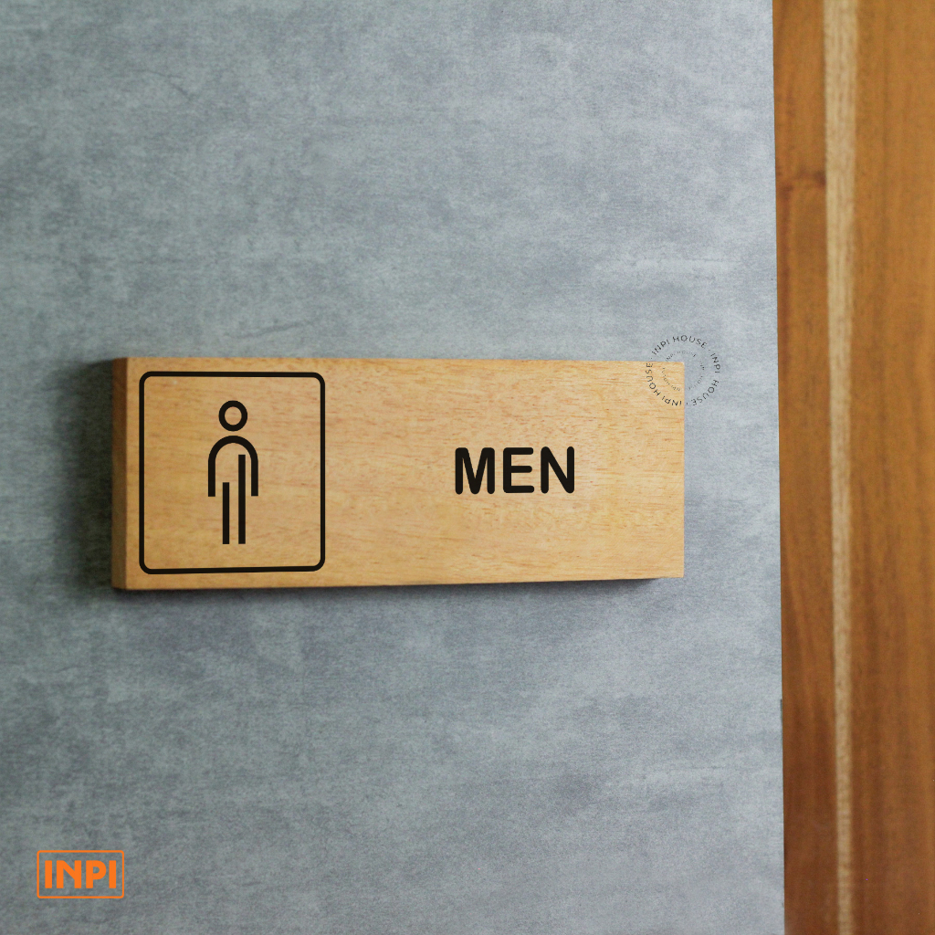 Men toilet signage - wall sign - men's toilet sign - door signage - men ...