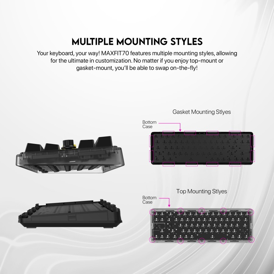 Fantech Maxfit70 MK911 Wireless 65% Mechanical Keyboard Gaming - Gambar 4