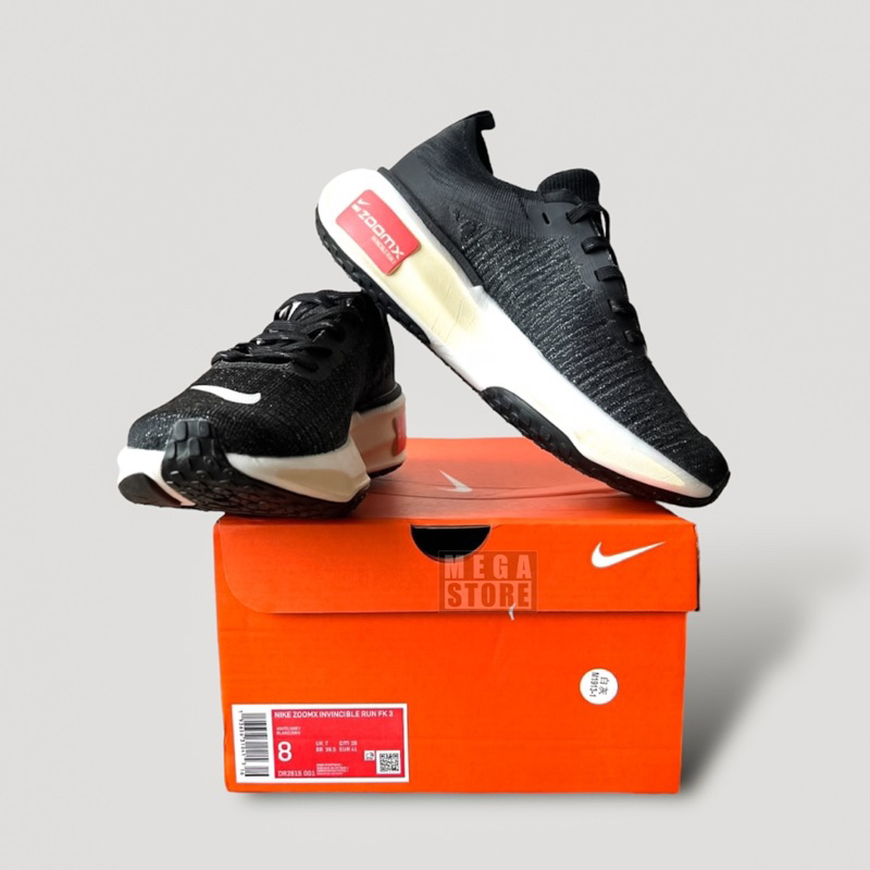 Nike ZoomX Invincible Run Flyknit 3 Black White PERFECT PAIRS