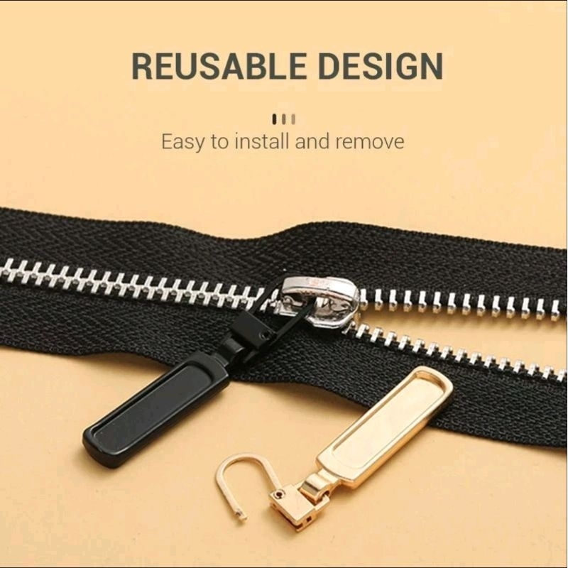1PCS Alat Penarik Resleting Aksesoris Tarikan Seleting Universal Pengait Sleting Tas Jaket Celana Tarik Serbaguna A138 - Gambar 4