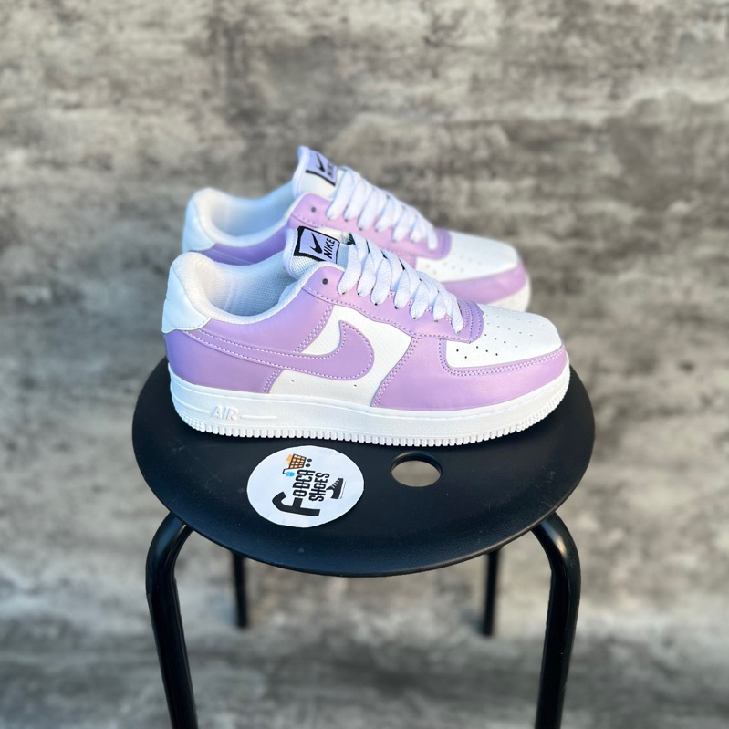 White purple air deals force ones