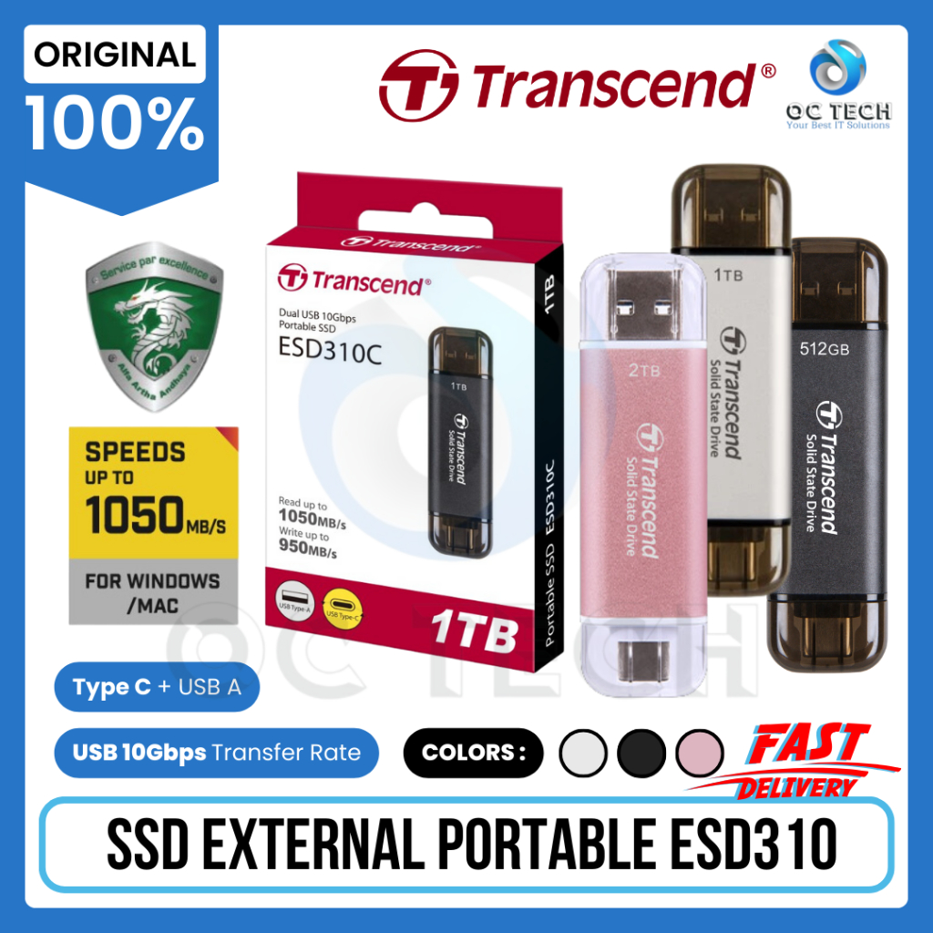 Transcend ESD310C 2TB - External Hard Drive