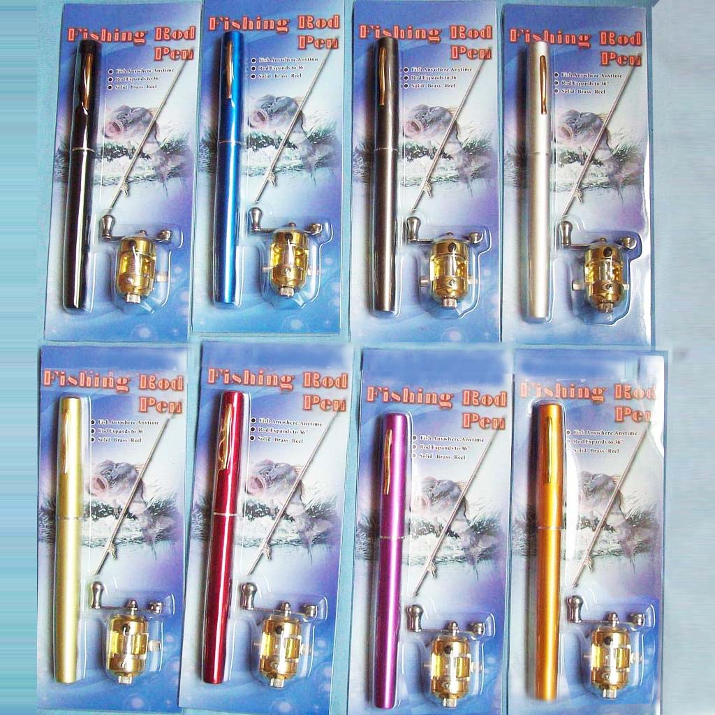 Satu set Joran Pen mini alat pancing pulpen casting dan spinning - Gambar 4