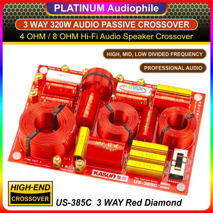 3way Passive Crossover HighEnd Passive Speaker Crossover US385C