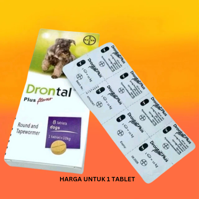 Drontal DOG DRONTAL DOG Worm Medicine (Price Is For 1 tablet) Shopee