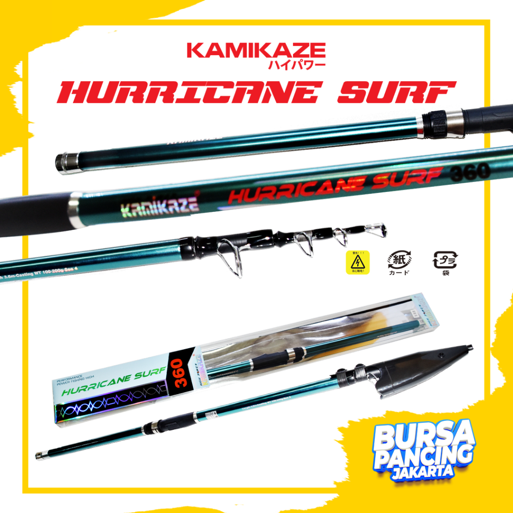 Kamikaze Fishing Rod Spinning HURRICANE Surf 360CM - 420CM Carbon Suitable  For Rock Fishing And Surf Casting