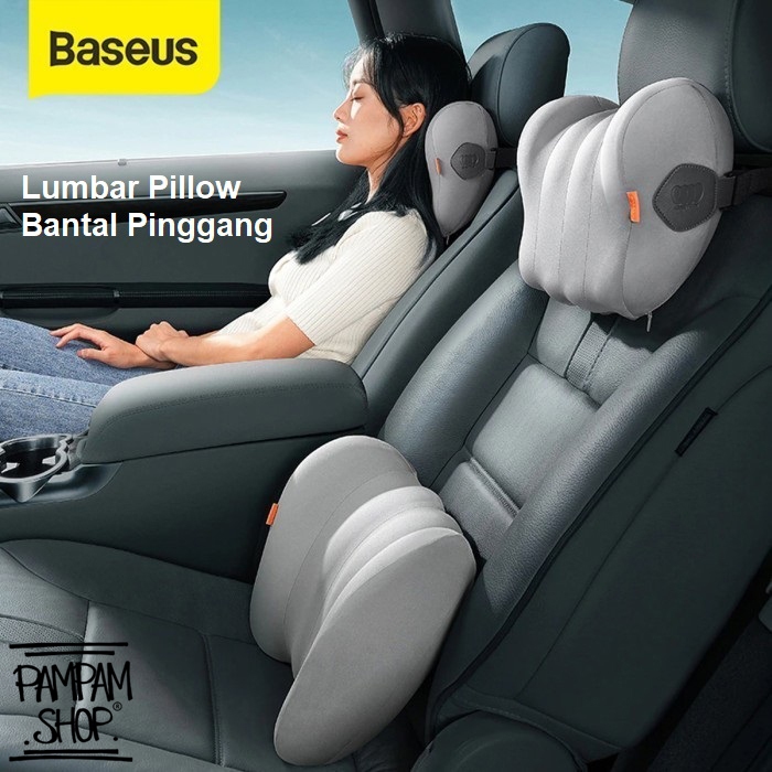 Baseus Comfort Ride Car Lumbar Pillow Waist Support Pillow Car Seat Seat Back Support ComfortRide Shopee Singapore