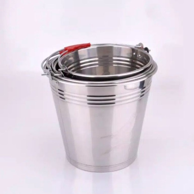 Good To Use.. Large stainless steel Bucket 20 liter 16 liter 15 liter 5 liter 2 liter Shopee
