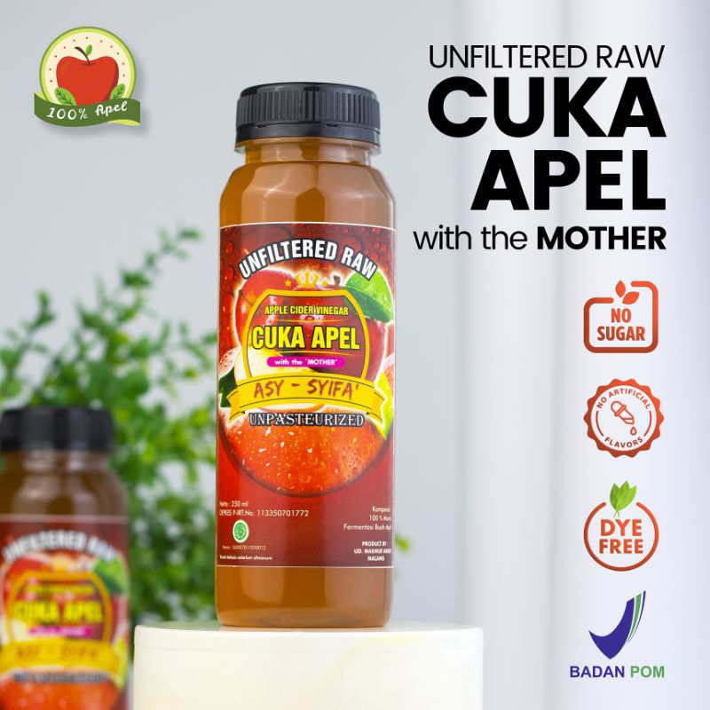 Cuka Apel Gemeli Organik With Mother 250ml