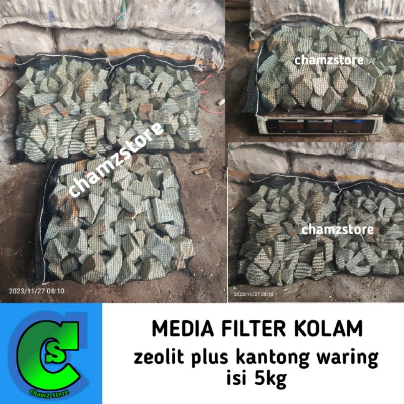 5kg Zeolite filter media+Ready-To-Use waring Bag/Zeolite koi Pond ...