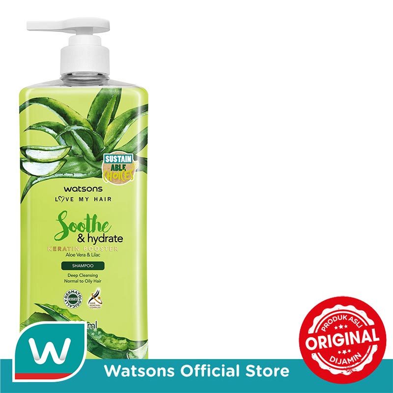 Watsons Soothe & Hydrate Aloe Vera & Lilac Shampoo 700ml - Gambar 2