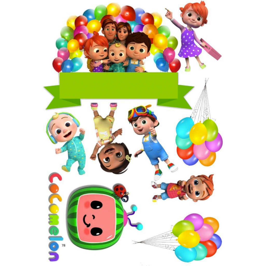 Cocomelon Character Cake Topper 