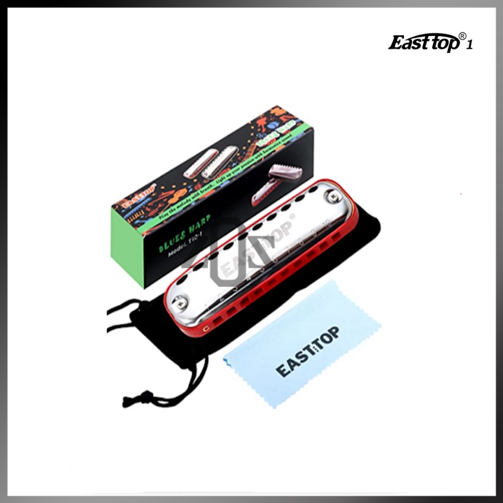Harmonica Harmonica Blues Diatonic Easttop T101 10 Holes Junior