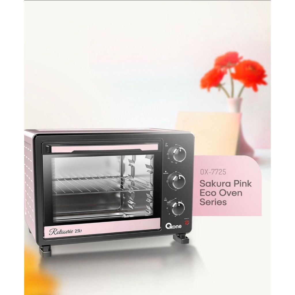 Oxone OX7725 PINK Oven Listrik Pemanggang 25 L Multifungsi - Gambar 4