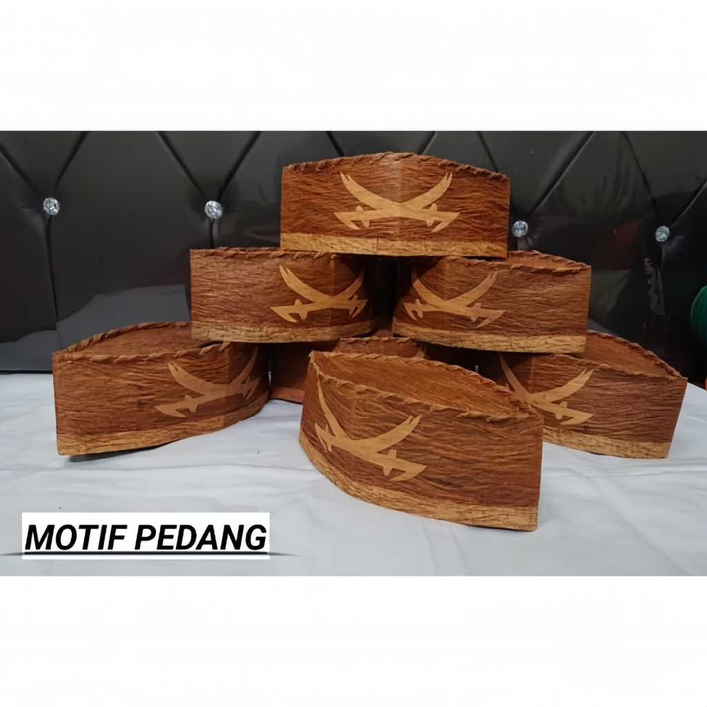 KAYU Habib bahar Caps/ honai Bark Caps/honay/Wood Skin songkok Caps ...