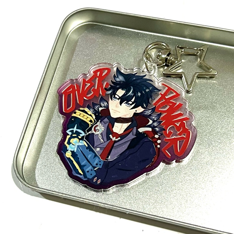 Genshin wriothesley overpower keychain fanart fontaine fanmade fanmerch ...