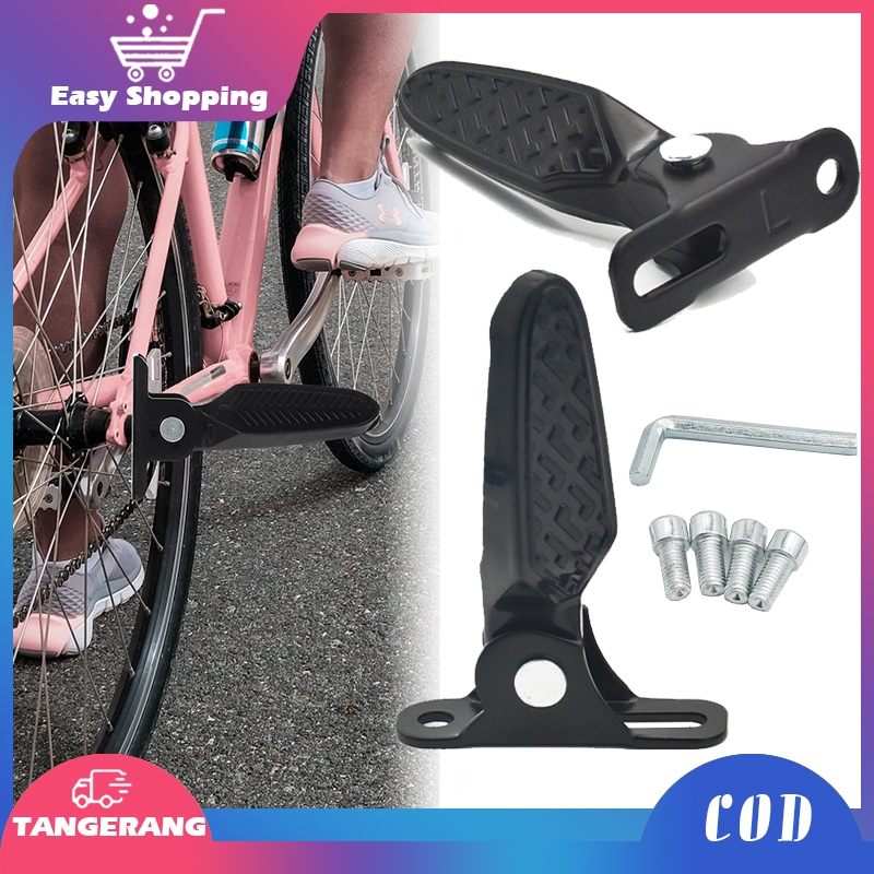 2pcs Electric Bike Pedal Universal Foot Step Folding Front Bike Front