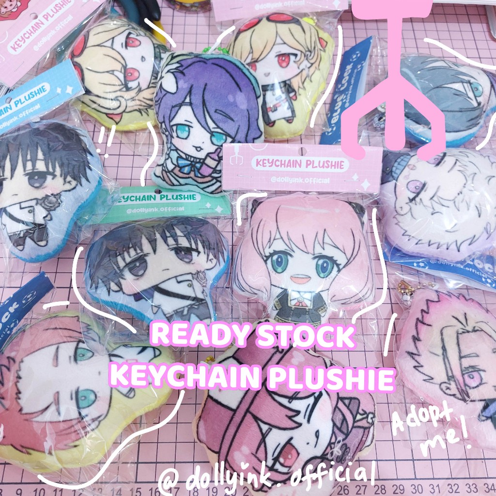 GANTUNGAN Keychain PLUSHIE ANIME VTUBER BY DOLLYINK OFFICIAL BLUE LOCK 