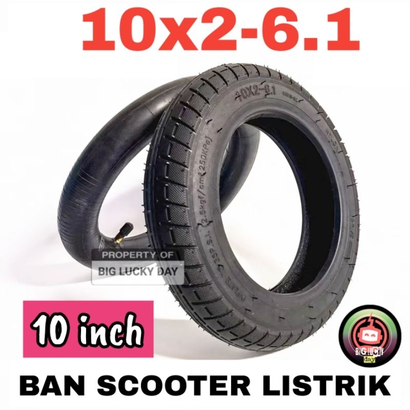 ulip (2-Set) 10x2-6.1 Scooter Tire with Inner Tube 10 inch Inflated Ti –  Ulip store