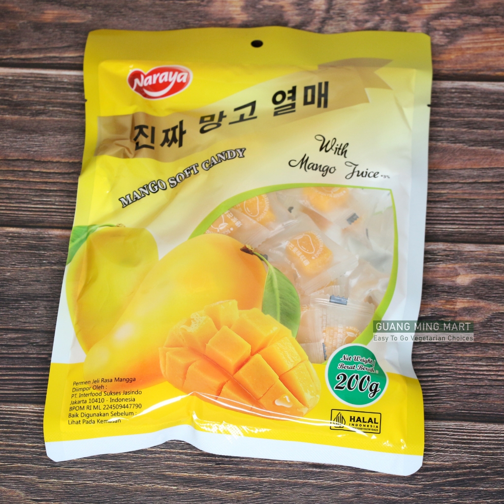 Naraya Soft Candy Mango 200gr Mango Flavored Jelly Candy Shopee Singapore