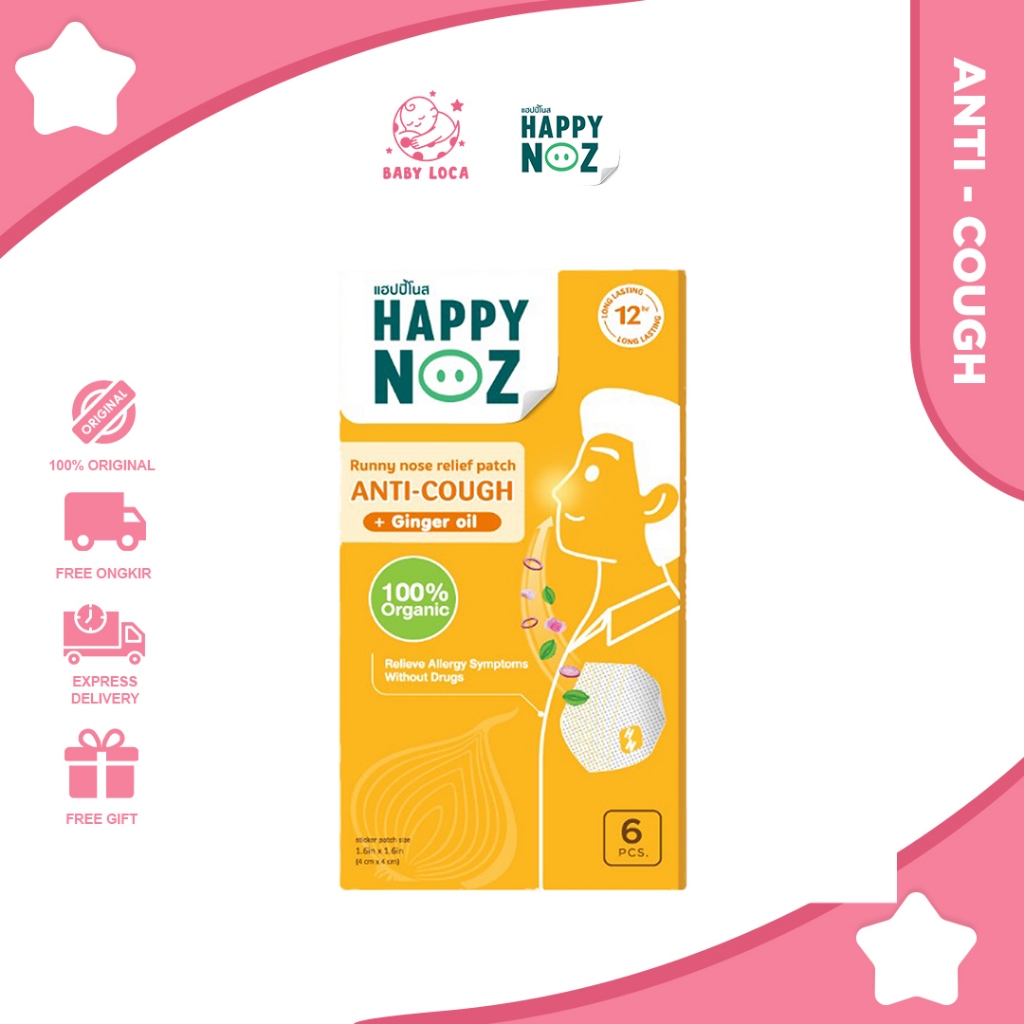 Baby Loca Happy Noz Adult ANTICOUGH With GINGER OIL Anti Cough