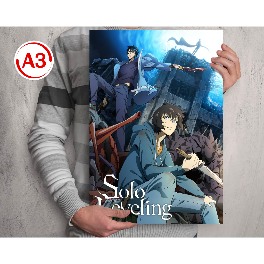 Poster Collection A3 Anime Solo Leveling Mashle Magic And Muscle - 2024 ...