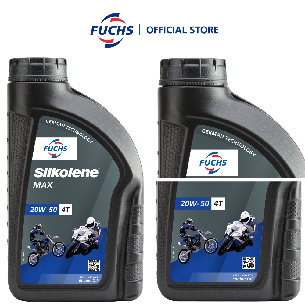 FUCHS SILKOLENE MAX 20W50 4T Motorcycle Engine Oil 800ml Engine Oil Oli Motor Manual - Gambar 3