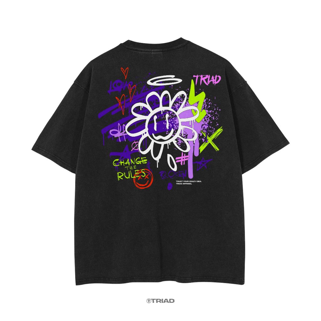 Triad T-Shirt Oversize Change The Rules | Oversized Graffiti T-Shirts ...