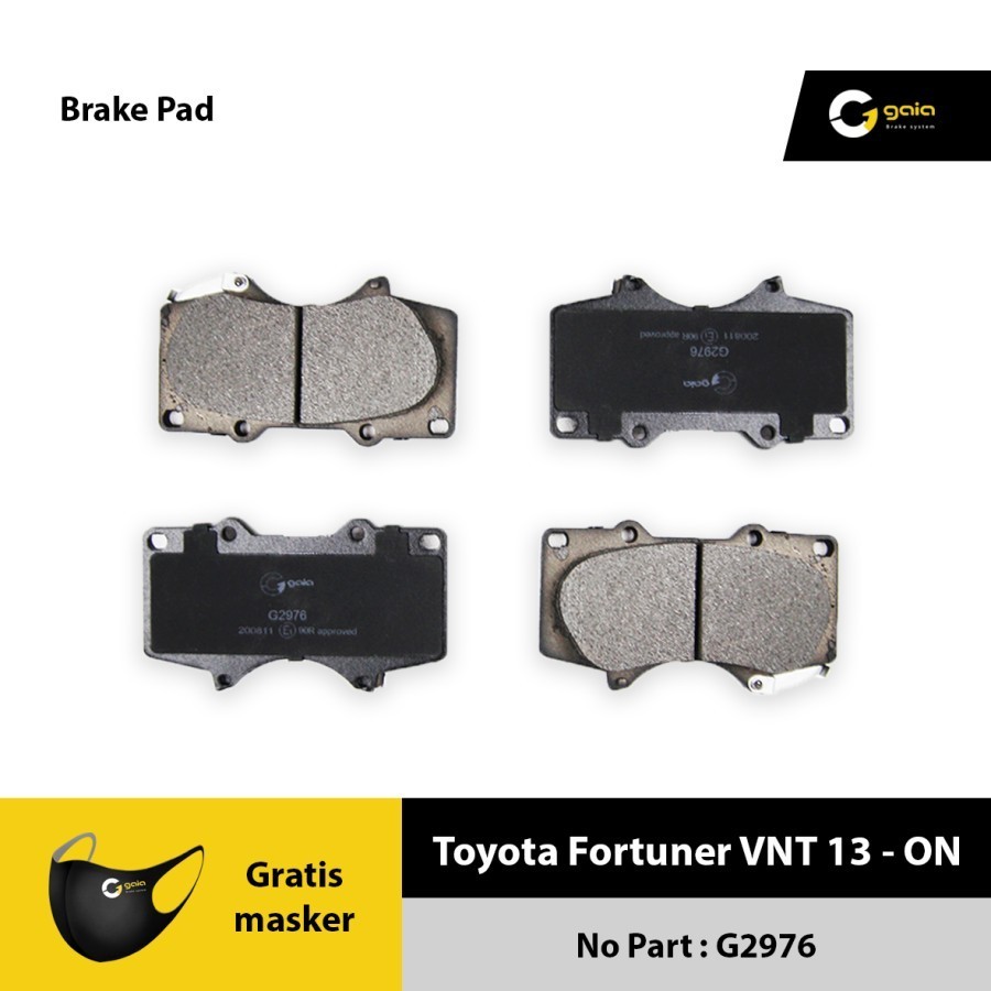 Brake pad Fortuner NEW VRZ 2016 Brake pad ON GAIA G2976 Original