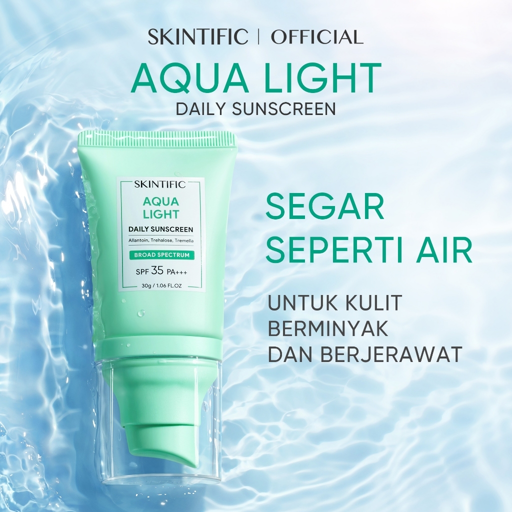 [NEW Launch]skintific Aqua Light Texture Daily Sunscreen 30ml - Acne ...