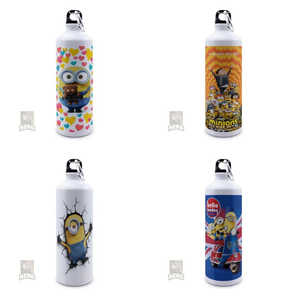 Bottle Sport Minion Banana Gru Pattern Collage 2024 | Shopee Singapore