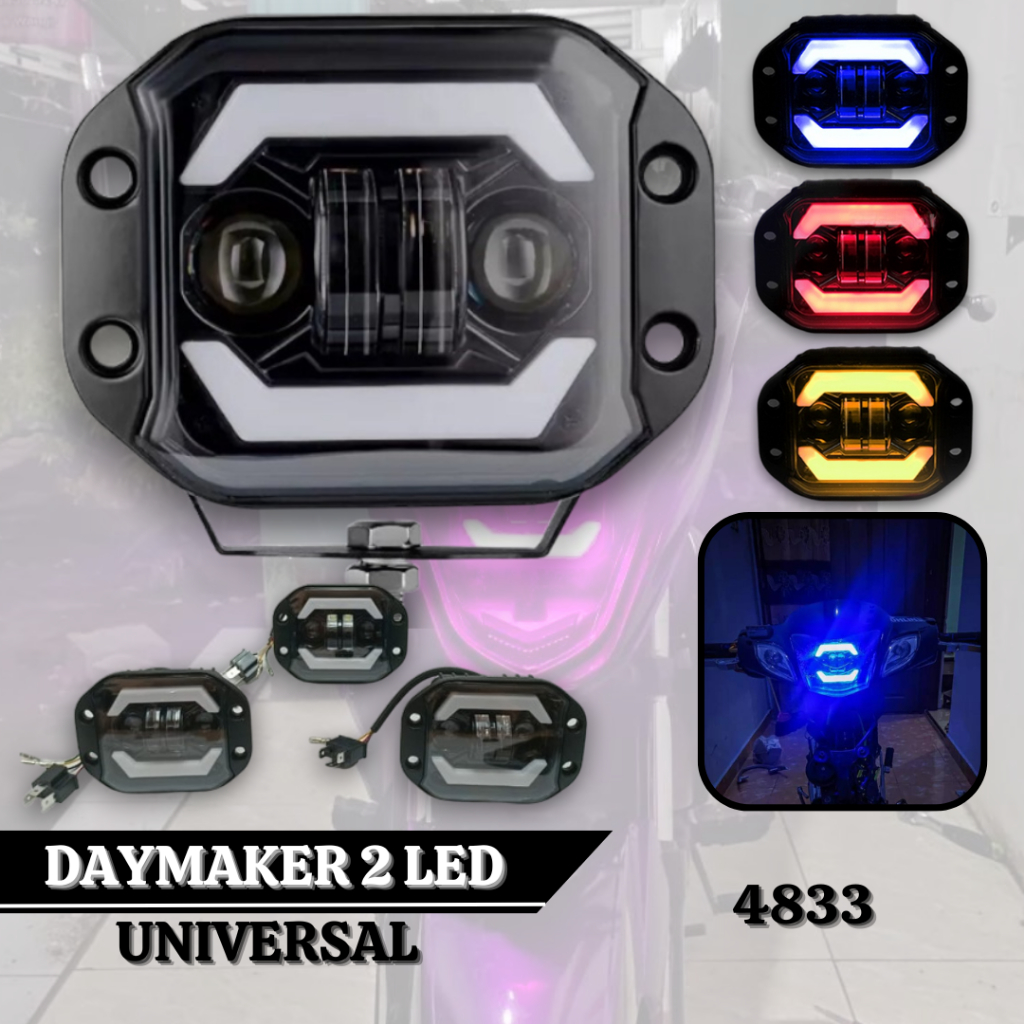 Daymaker Shooting Lights 2 Led Reflector Custom Spotlights Universal 2 ...