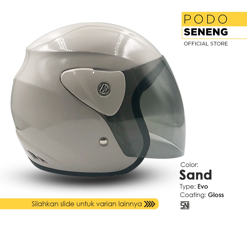 Podo Seneng - SNI Half Face Helmet / Evo Half Face Helmet / Latest ...