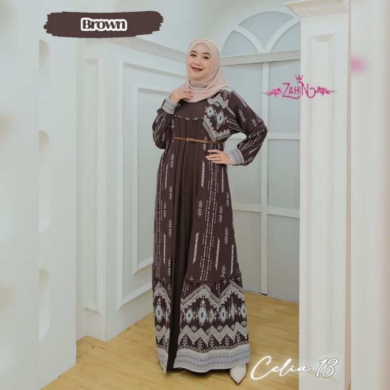 CELIA SERIES NEWEST ORIGINAL ZAHIN GAMIS SET INNER OUTER VIRAL MOTIF ...