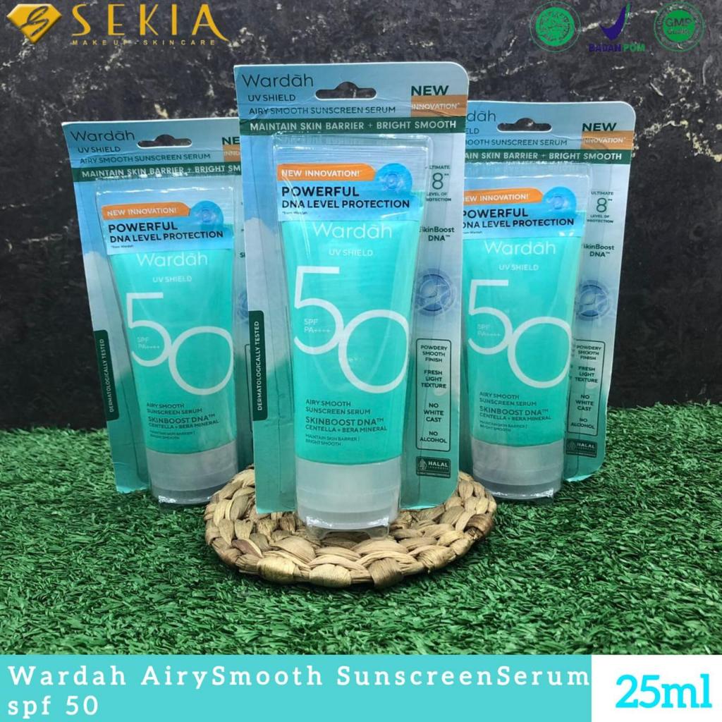 Wardah UV Shield Airy Smooth Sunscreen Serum SPF 50/25ML | Shopee Singapore
