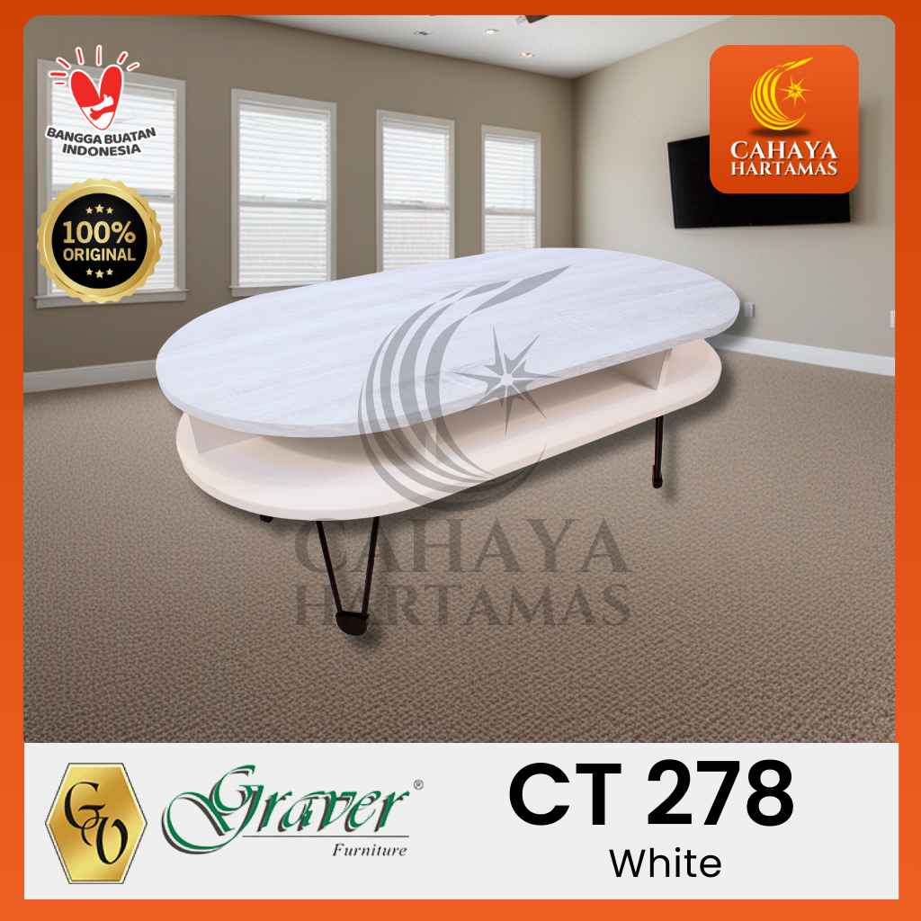 Coffee table Guest table coffee table living room CT 278 (White) Living ...