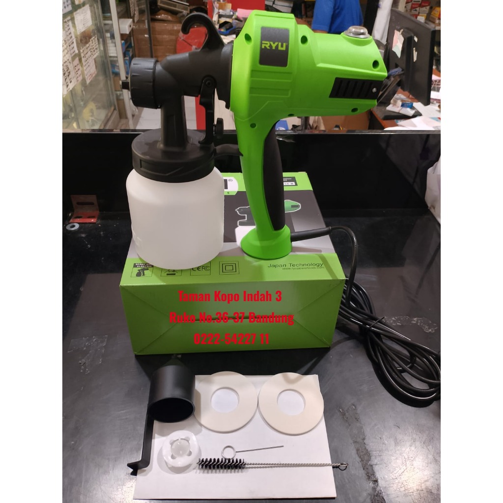 Electric Paint Spray Power Spray Gun Electric RYU RSE 800 450 Watt ...