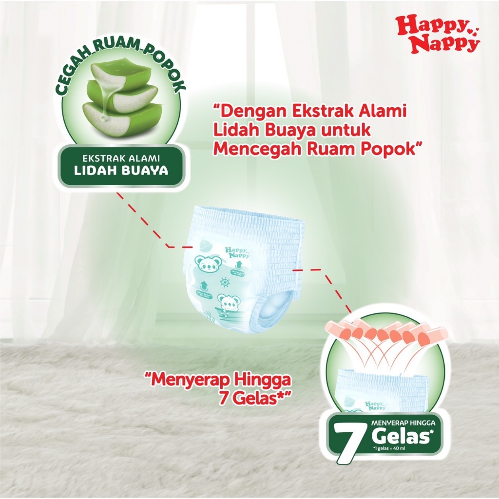Happy Nappy Smart Pants XL 42s x2 - Gambar 4