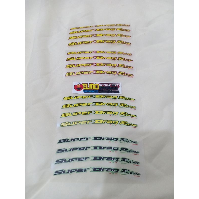 Thailand uv premium super drag rims rims Stickers | Shopee Singapore