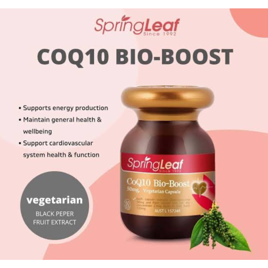 SpringLeaf/spring Leaf premium Co-ENZYME Q10 150mg | Shopee Singapore