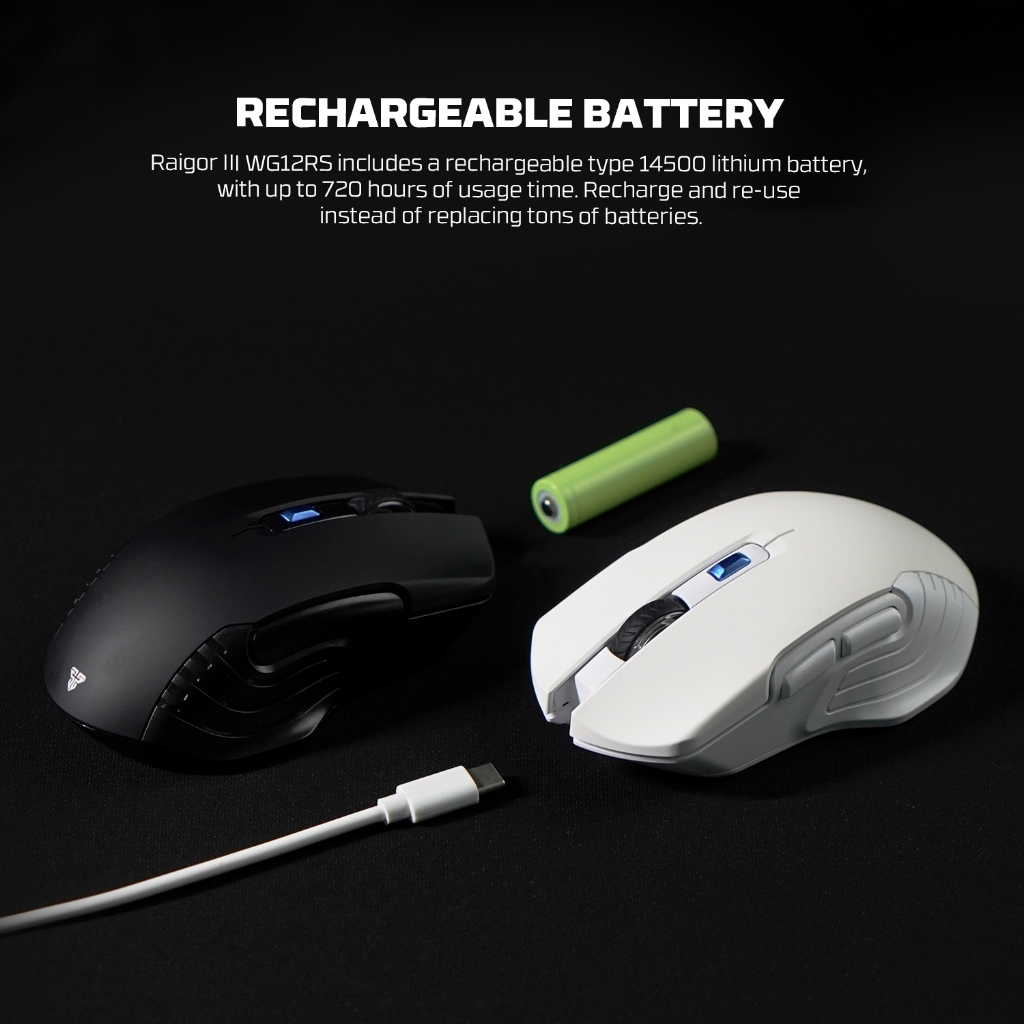 Fantech RAIGOR WG12 / WG12R / WG12RS Raigor Gen III Mouse Wireless Gaming - Gambar 4