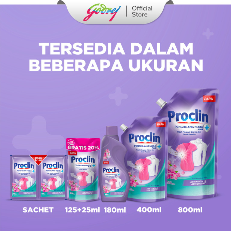 Proclin Penghilang Noda Pouch 150ml - Penghilang Noda Pakaian - Gambar 4