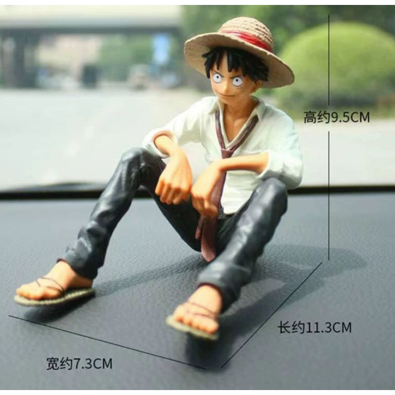 One Piece Luffy Car Dashboard Display Action Figure Anime One Piece ...