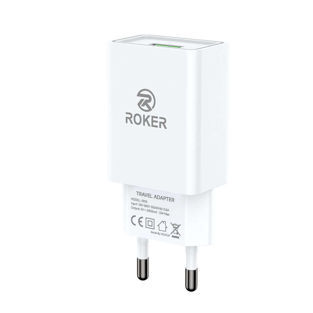 ROKER Charger RX15 12W 2.4A COCOK UNTUK ANDROID IPHONE GADGET SMART WATCH TWS POWERBANK - Gambar 4