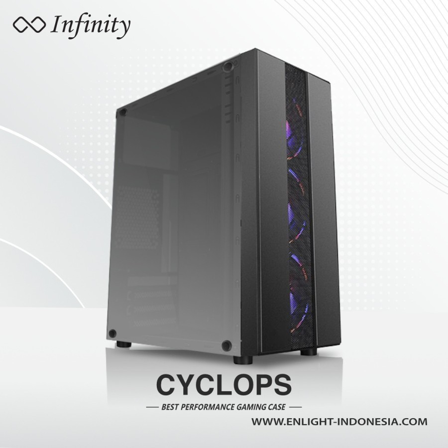 Casing INFINITY CYCLOPS - ATX, mATX Gaming Case - NO FAN | Shopee Singapore