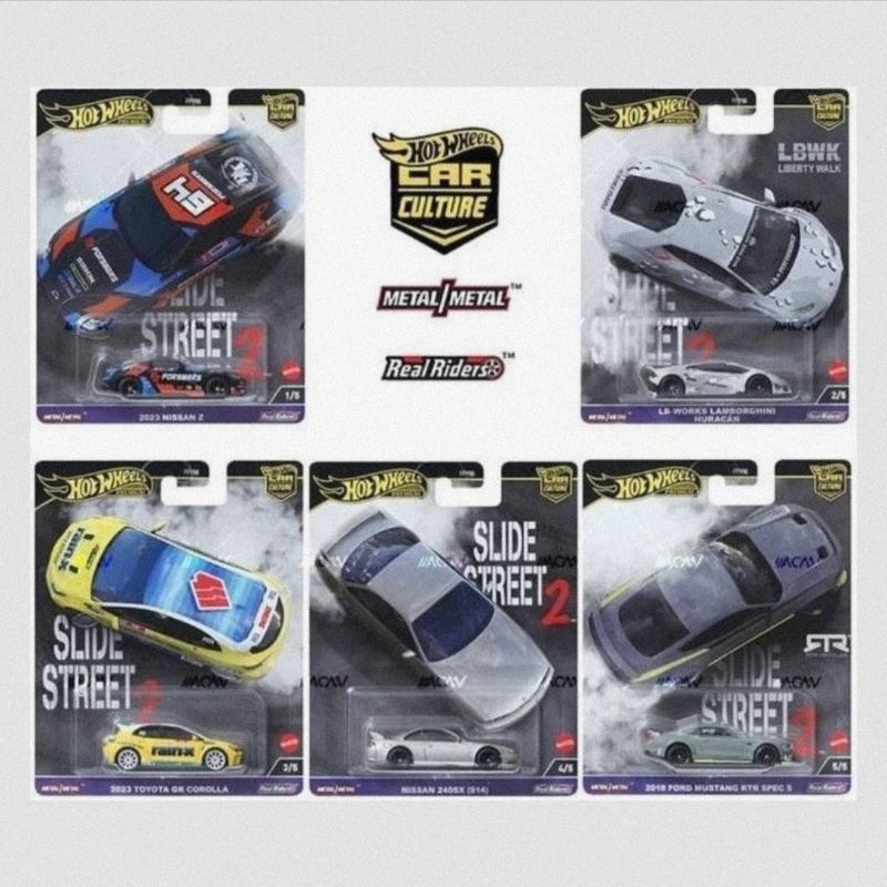 Hot Wheels Premium Slide Street Mix 2 2024 - Ford Mustang RTR - LBWK ...