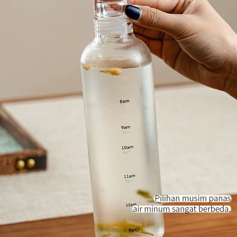 Yawang Botol Minum 500ml 750ml Estetik Tahan Panas - Gambar 3